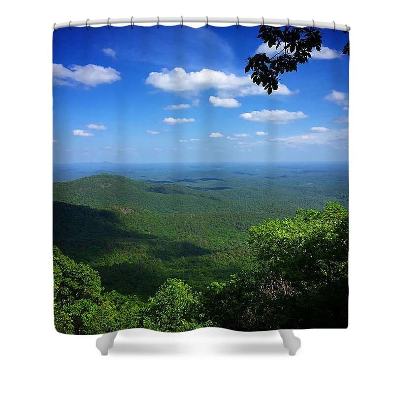 Landscape Shower Curtain featuring the photograph MacKaye Overlook by Richie Parks