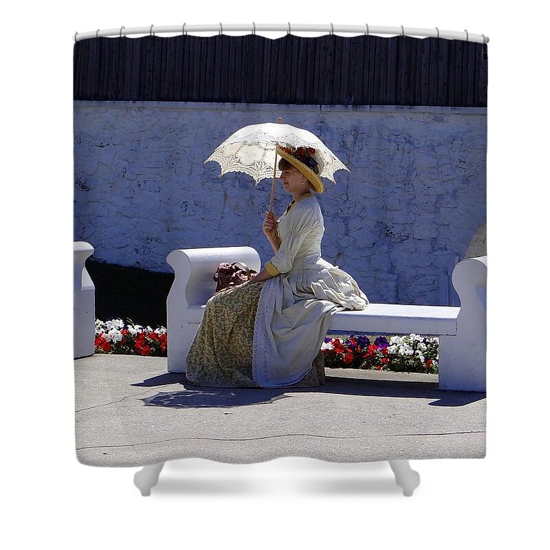 Lady Shower Curtain featuring the photograph Mackinac Lady by Keith Stokes