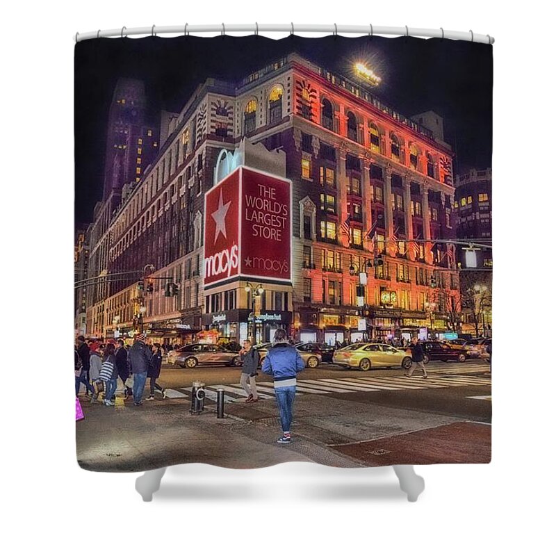Macys Shower Curtain featuring the photograph Macy's of New York by Dyle Warren