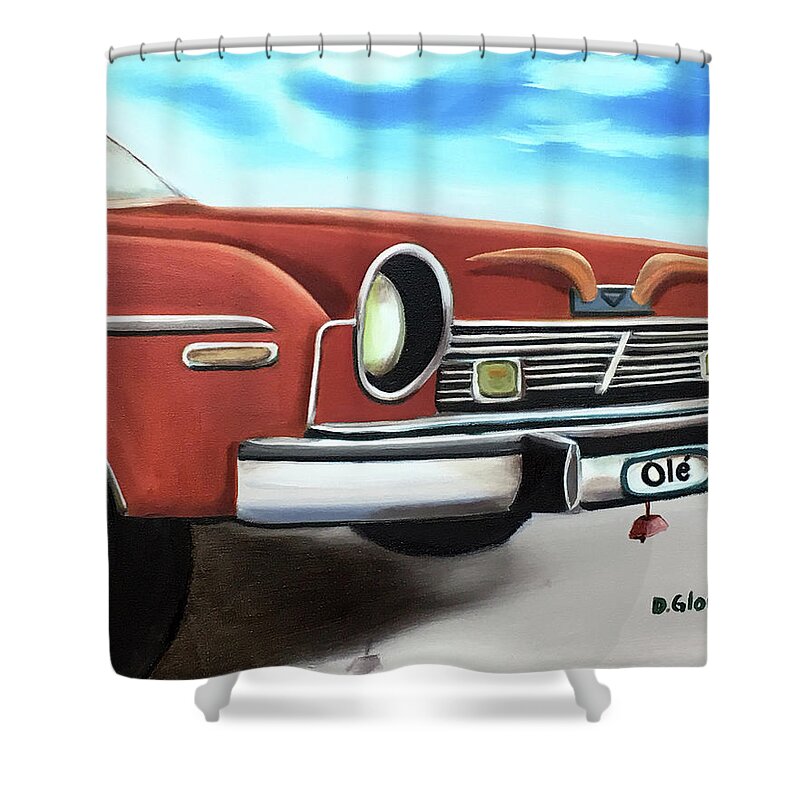 #glorso Shower Curtain featuring the painting Matador Ole by Dean Glorso