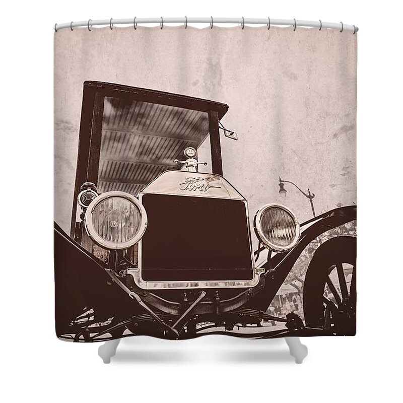 Model T Shower Curtain featuring the photograph Made In USA by Caitlyn Grasso
