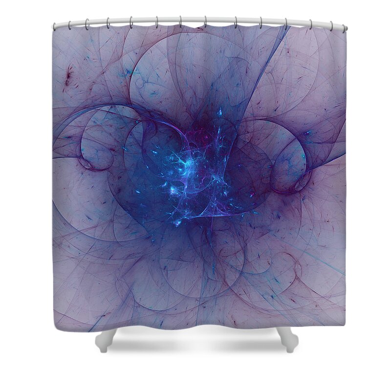 Fractal Shower Curtain featuring the digital art Madness by Jeff Iverson