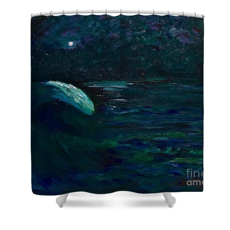 Maelstrom Shower Curtain featuring the painting Maelstrom by Denise Railey