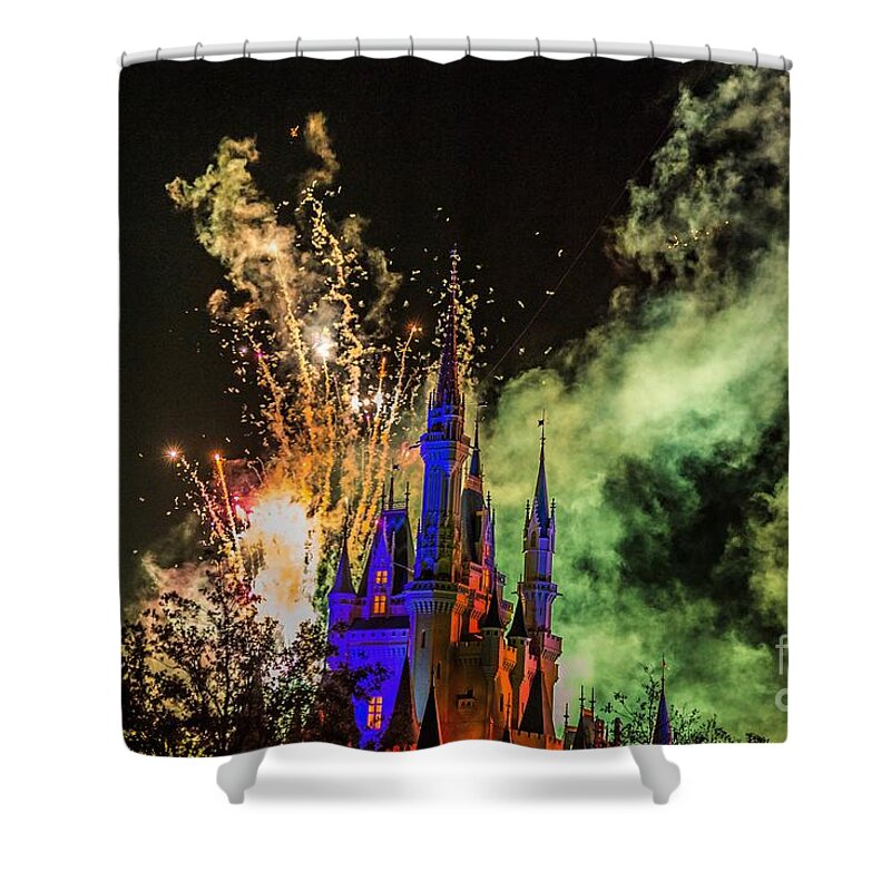 Magic Kingdom Shower Curtain featuring the photograph Florida #1 by Buddy Morrison