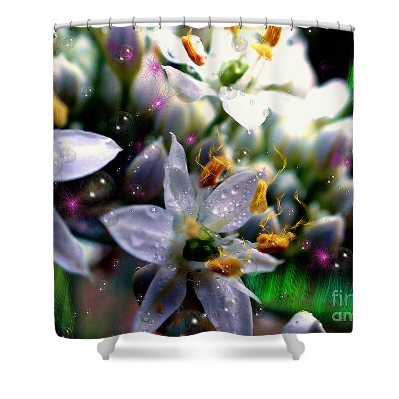 White Shower Curtain featuring the photograph Magic Blossoms by Nicole Angell