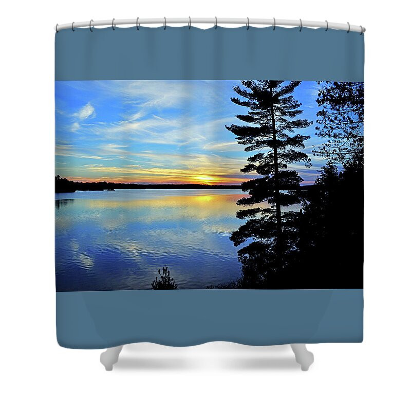 Lake Shower Curtain featuring the photograph Magic Hour by Keith Armstrong