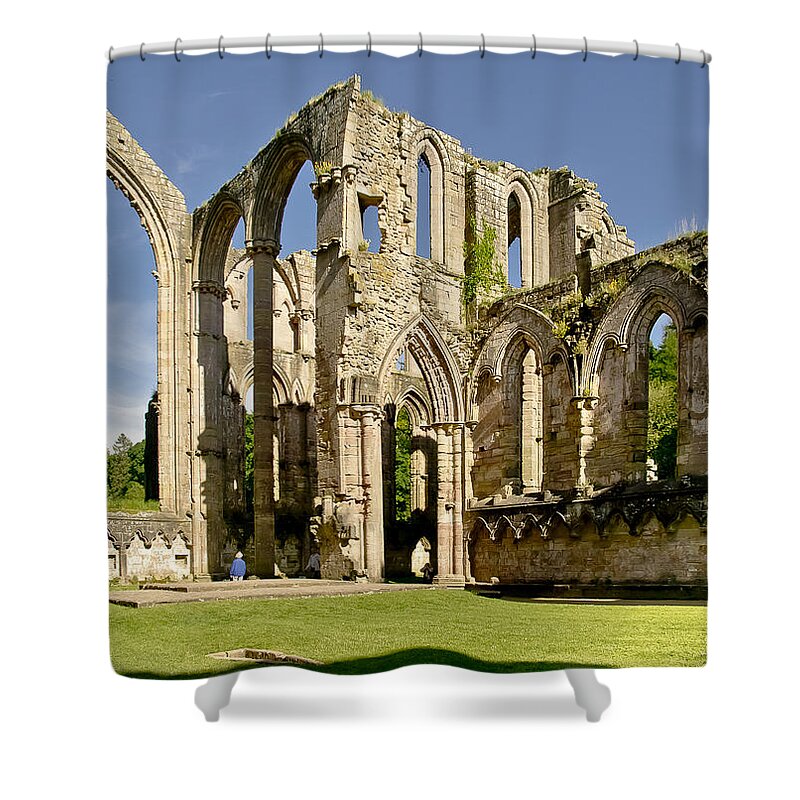 Abbey Shower Curtain featuring the photograph Magnificent ruins. by Elena Perelman
