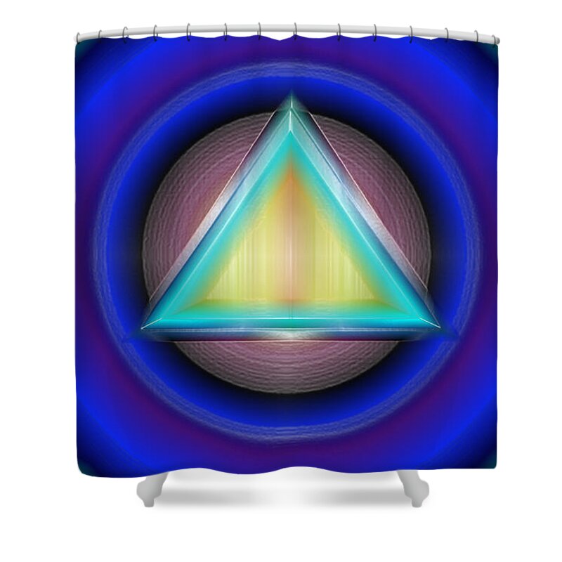 Sacred Solitude Shower Curtain featuring the digital art Sacred Solitude by Debra MChelle