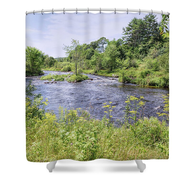 Landscape Shower Curtain featuring the photograph Maine Beauty by John M Bailey