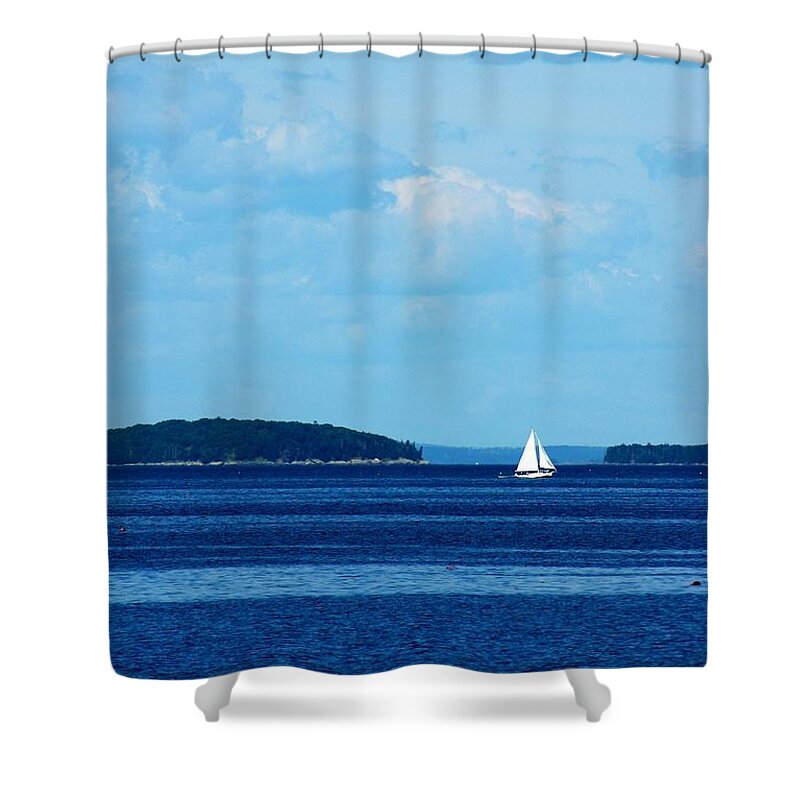 Nature Shower Curtain featuring the photograph Maine Daze by Ashley Hudson