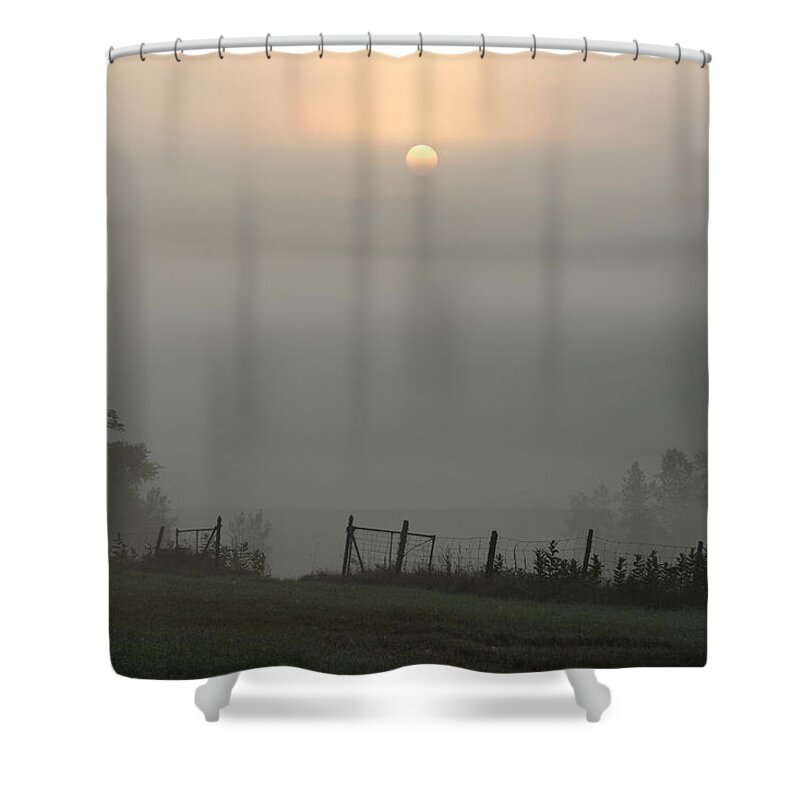 Landscape Shower Curtain featuring the photograph Maine Morning by Doug Mills