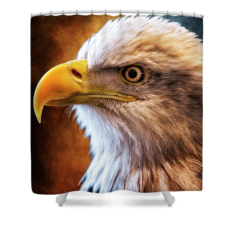 Bald Eagle Shower Curtain featuring the photograph Make America Proud Again by Bill and Linda Tiepelman