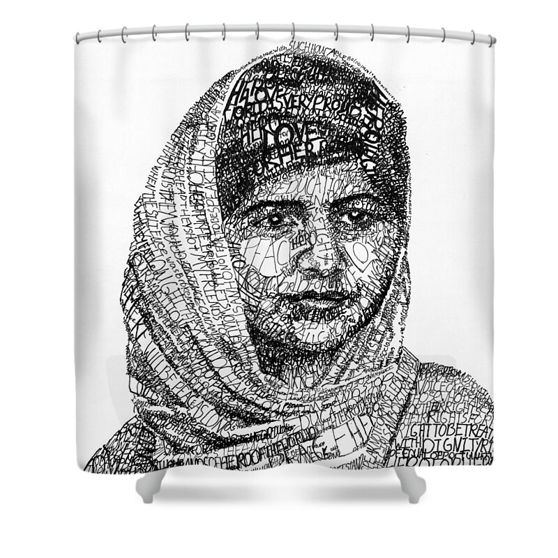 Malala Yousafzai Shower Curtains