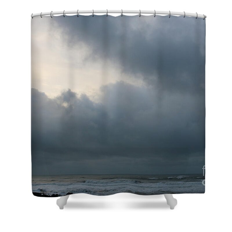 Human Shower Curtain featuring the photograph Man and Nature by Jeanette French