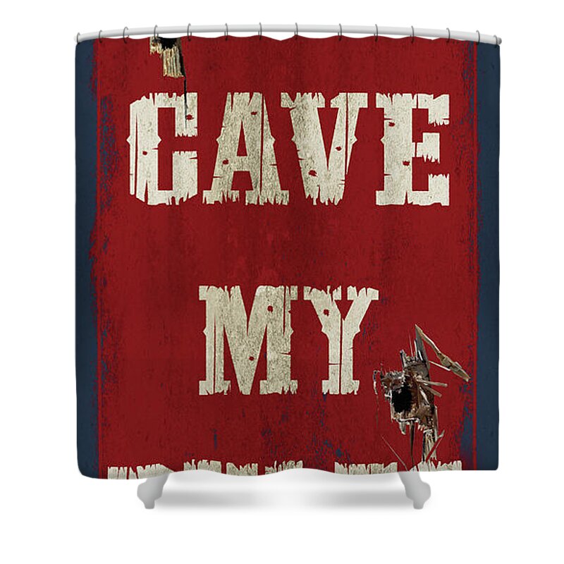 Jq Licensing Shower Curtain featuring the painting Man Cave Rules by JQ Licensing