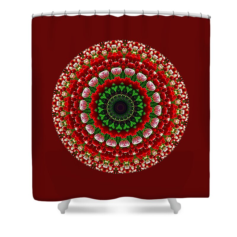 Photography Shower Curtain featuring the photograph Mandala Tulipa by Kaye Menner by Kaye Menner