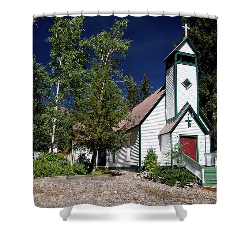 Church Shower Curtain featuring the photograph Marble Chapel by Greg Nyquist