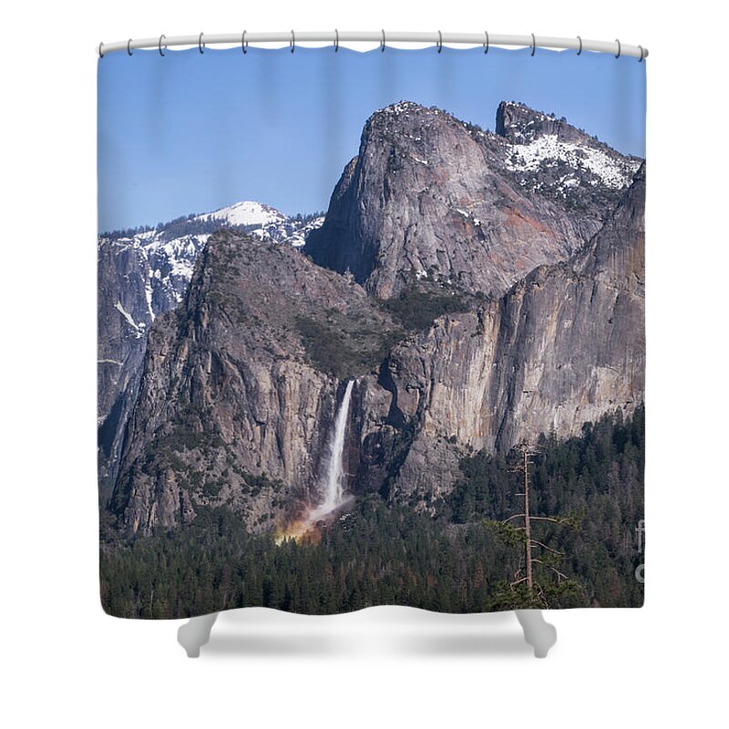 Landscape Shower Curtain featuring the photograph March Rainbow by Richard Verkuyl