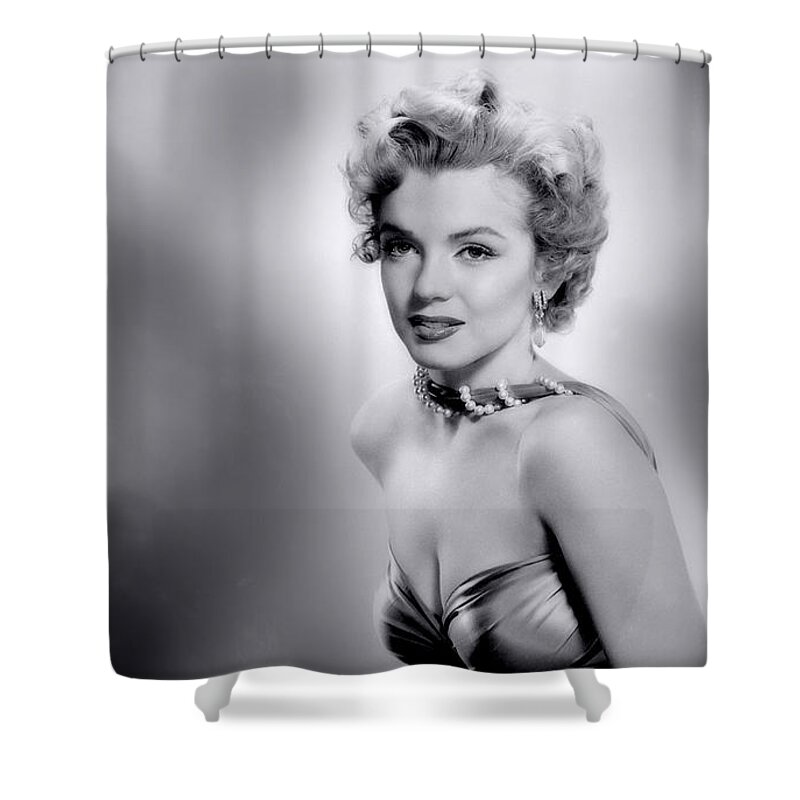 Marilyn Monroe Shower Curtain featuring the photograph Marilyn Monroe by Jackie Russo
