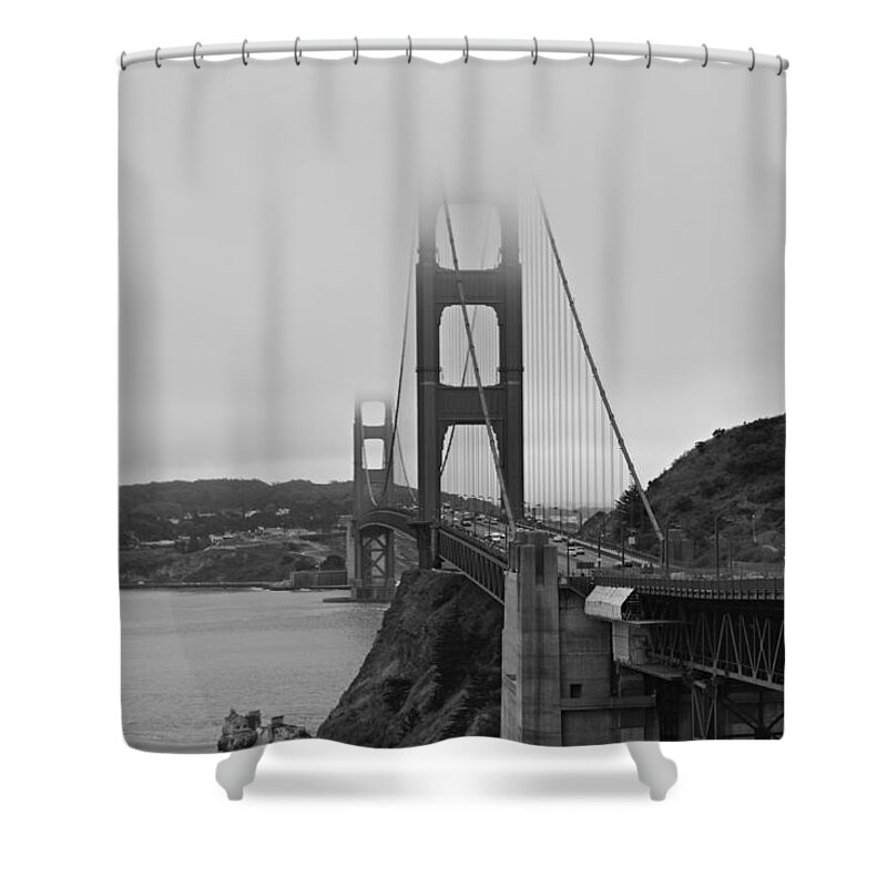 Golden Gate Bridge Shower Curtain featuring the photograph Mark Twain by Carolyn Mickulas
