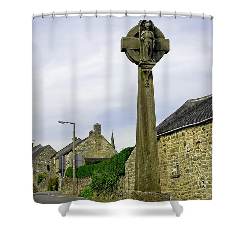 Europe Shower Curtain featuring the photograph Market Cross - Crich by Rod Johnson