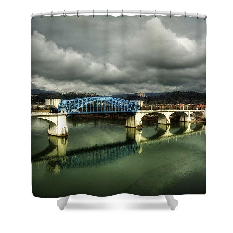 Market Street Bridge Shower Curtain featuring the photograph Market Street Bridge by Greg and Chrystal Mimbs