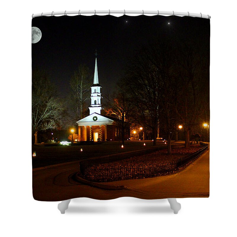 Henry Ford Shower Curtain featuring the photograph Martha-Mary Chapel by Michael Rucker