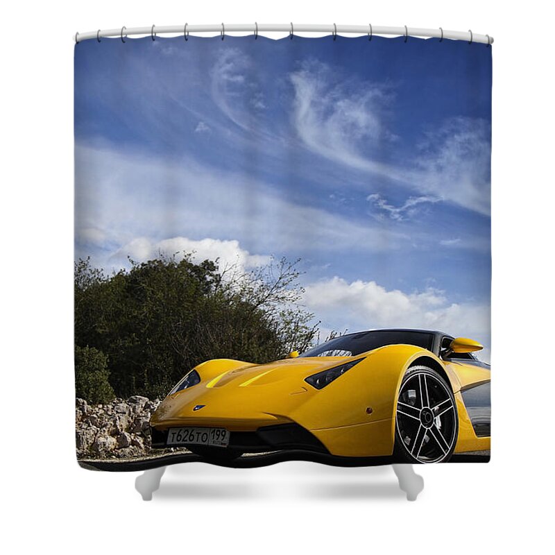 Marussia Shower Curtain featuring the photograph Marussia by Jackie Russo