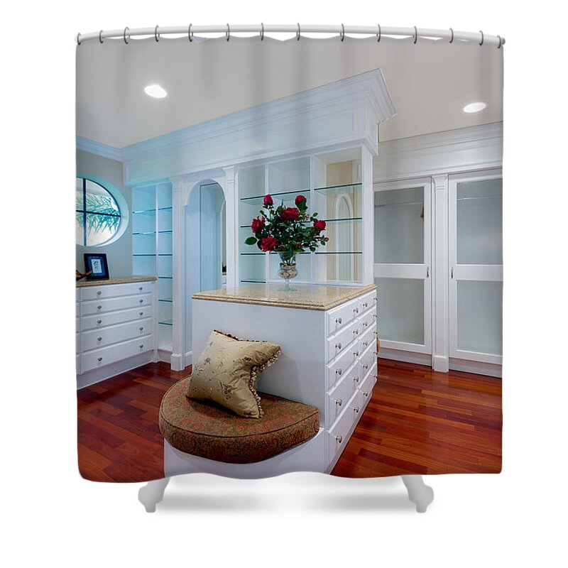 Master_closet Shower Curtain featuring the photograph Master Closet by Jody Lane