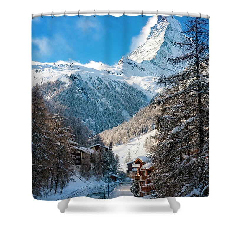 Matterhorn Shower Curtain featuring the photograph Matterhorn by Brian Jannsen