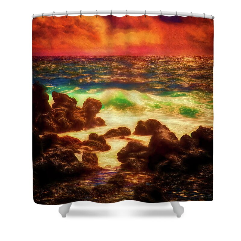 Fine Art Photography Shower Curtain featuring the photograph Maui ... by Chuck Caramella