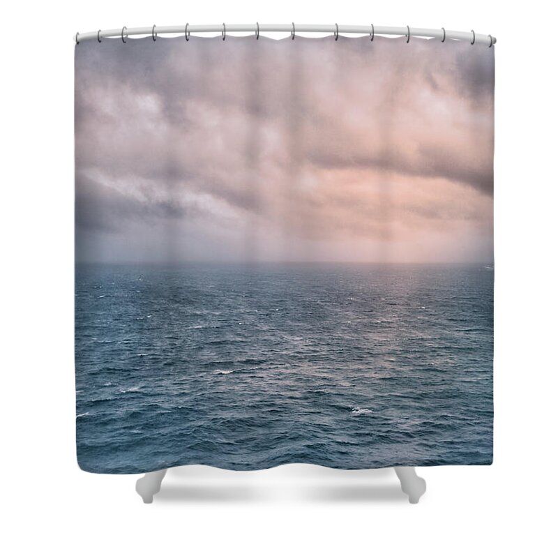 Ocean Shower Curtain featuring the photograph May Shifting Skies Unfold by Elvira Pinkhas