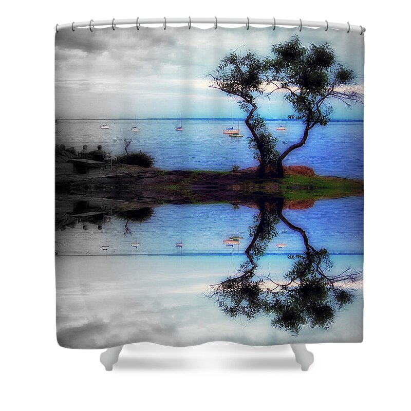 Larchmont Shower Curtain featuring the photograph Maybe You'll Be There II by Aurelio Zucco