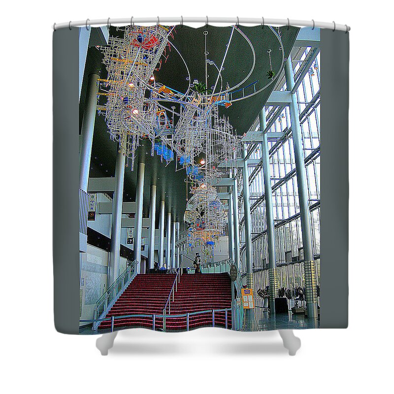 Entrance Shower Curtain featuring the photograph McCaw Hall Seattle by Maro Kentros