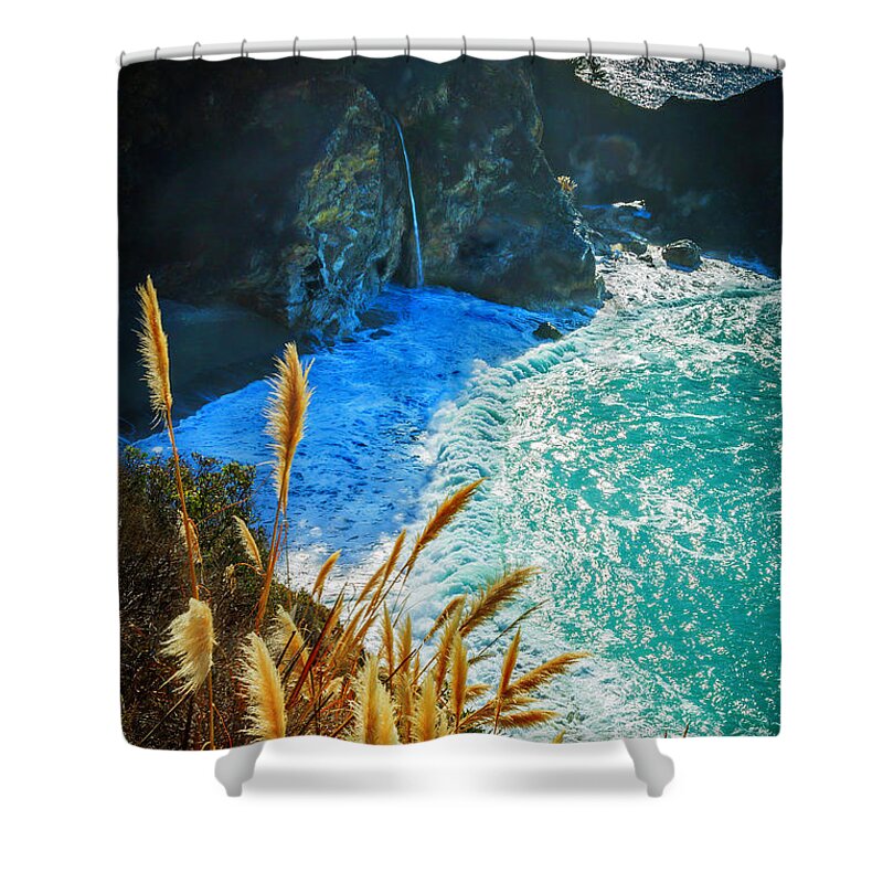 California Shower Curtain featuring the photograph McWay Creek Falls by Craig J Satterlee