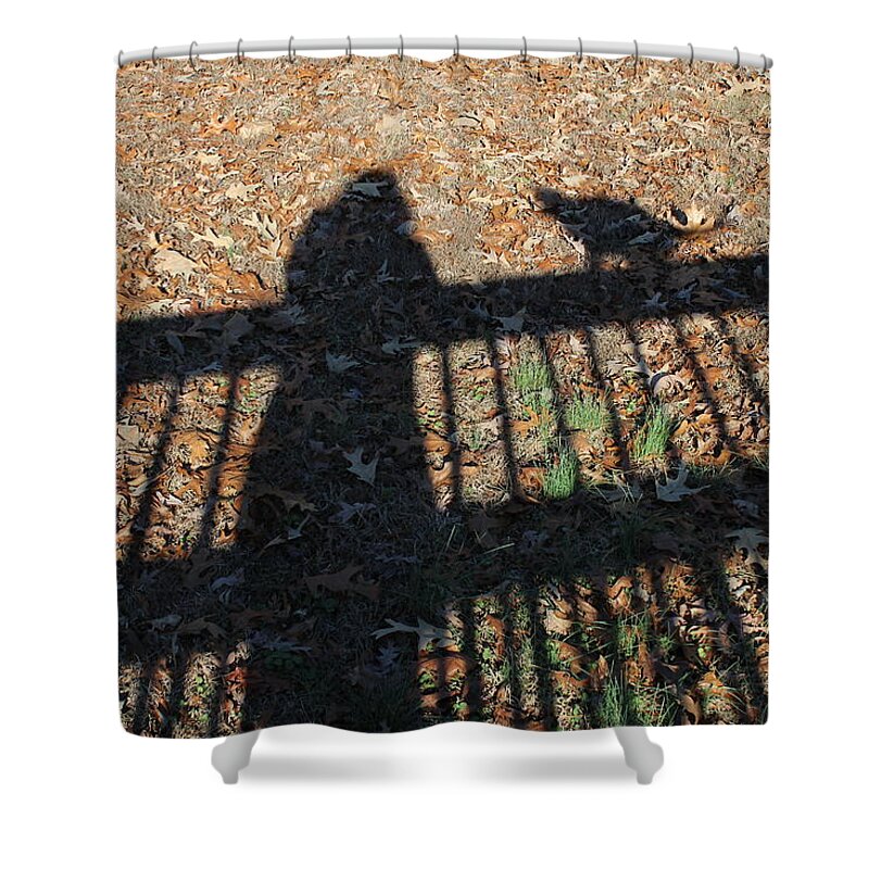 Shadow Shower Curtain featuring the photograph Me and My Shadow by Ali Baucom