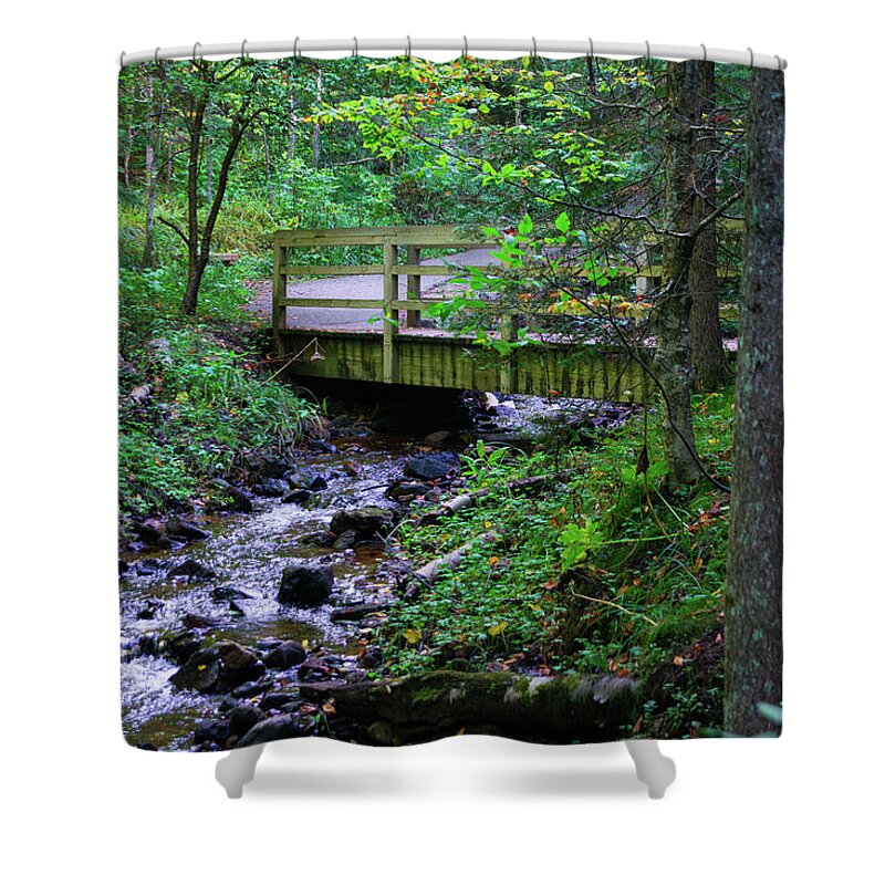 Wisconsin Shower Curtain featuring the photograph Meadering by Kent Nancollas