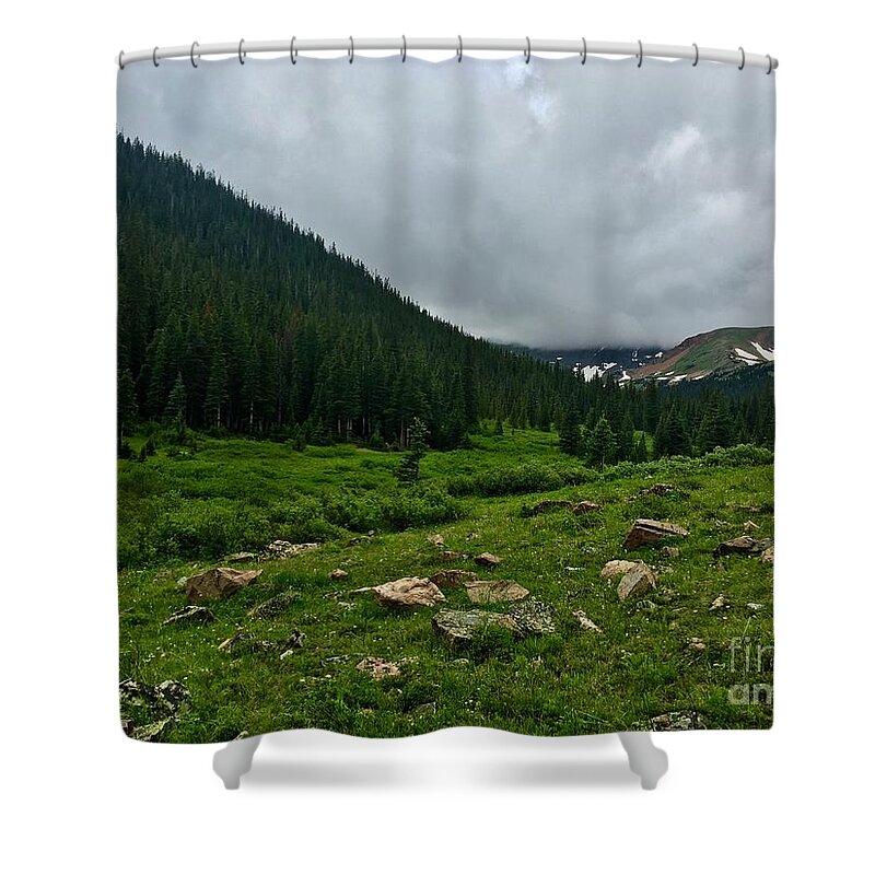 Mountain Shower Curtain featuring the photograph Meadow by Dennis Richardson