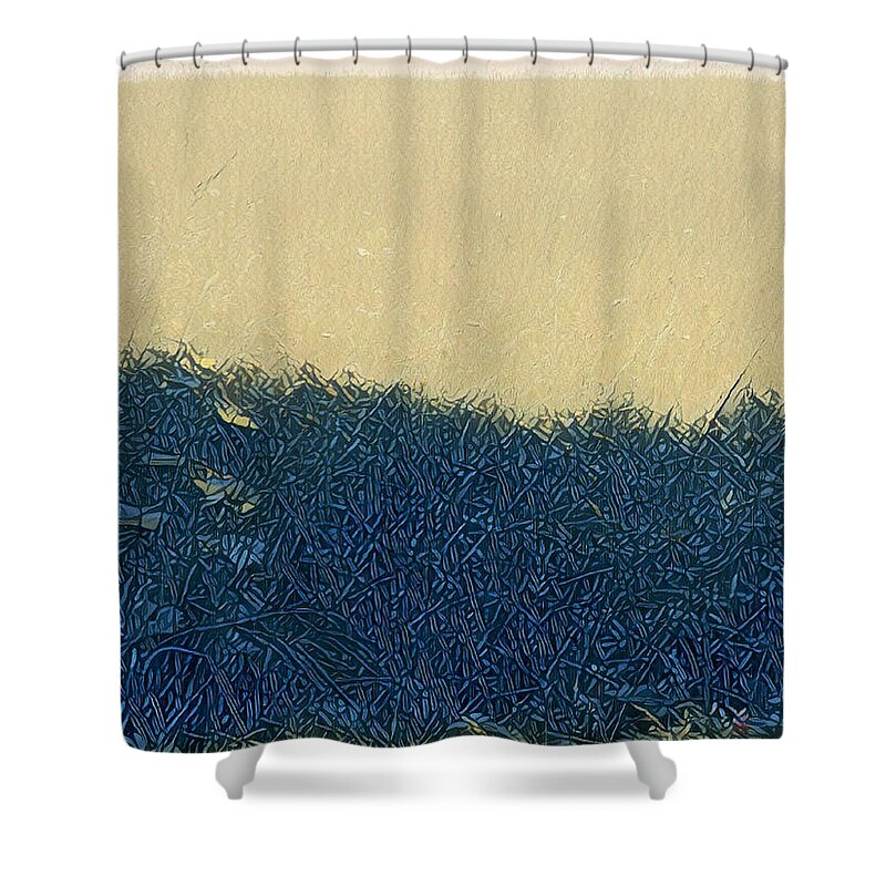 Photograph Shower Curtain featuring the digital art Meadow by Unhinged Artistry