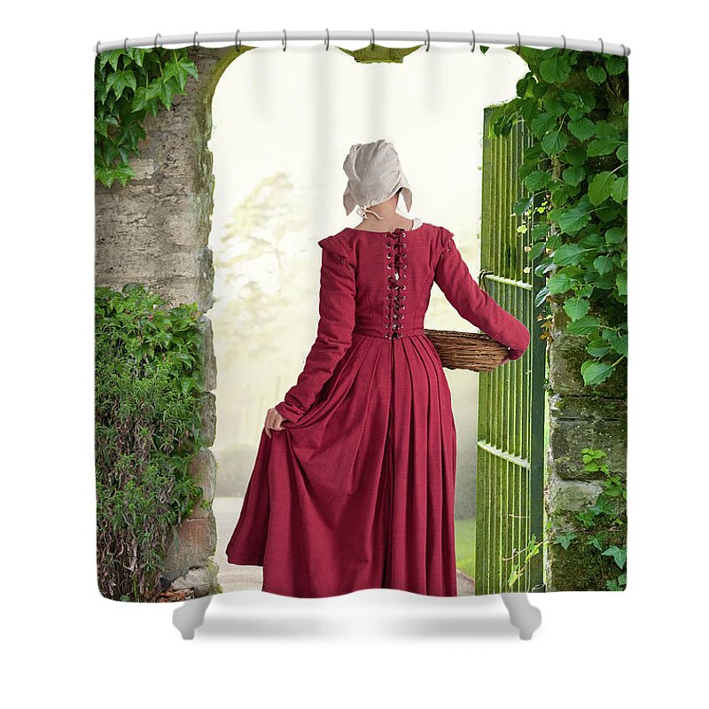 Medieval Shower Curtain featuring the photograph Medieval Housemaid by Lee Avison