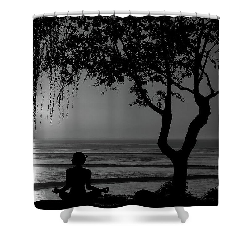 Meditative Shower Curtain featuring the photograph Meditative State by Andrea Kollo