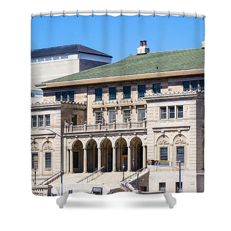 Memorial Shower Curtain featuring the photograph Memorial Union - Madison, Wisconsin by Steven Ralser