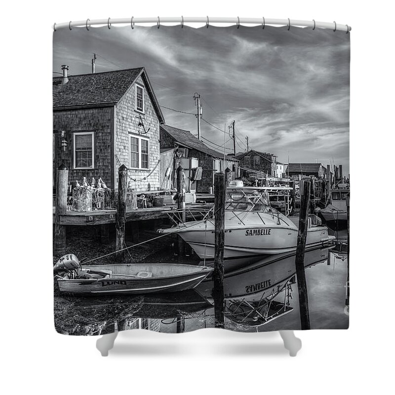 Clarence Holmes Shower Curtain featuring the photograph Menemsha Basin Early Light II by Clarence Holmes