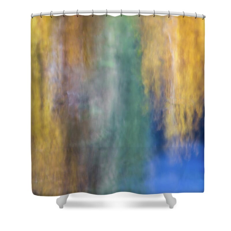 Yosemite Shower Curtain featuring the photograph Merced River Reflections 17 by Larry Marshall