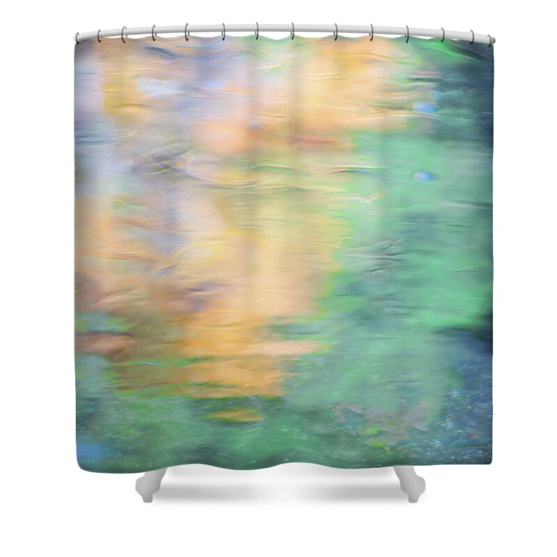 Yosemite Shower Curtain featuring the photograph Merced River Reflections 7 by Larry Marshall