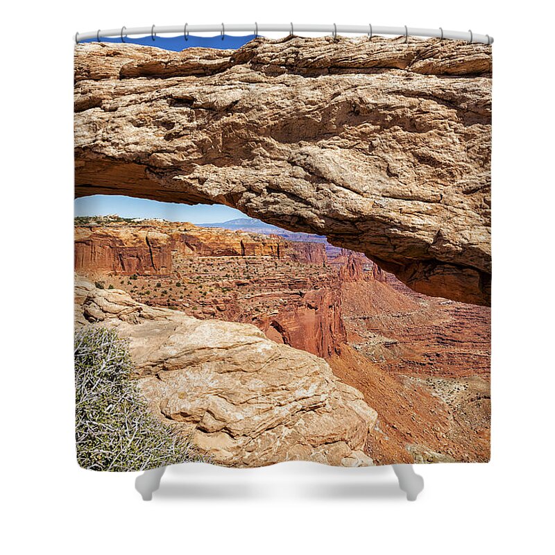 Mesa Arch Shower Curtain featuring the photograph Mesa Arch - Canyonlands National Park by Belinda Greb