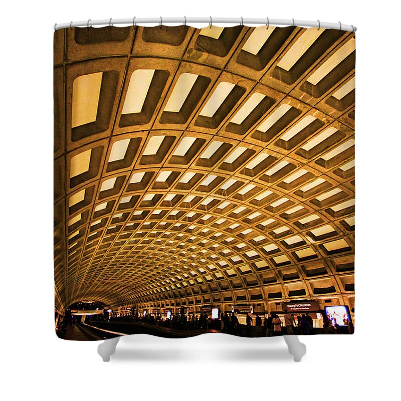 Metro Shower Curtain featuring the photograph Metro Station by Mitch Cat