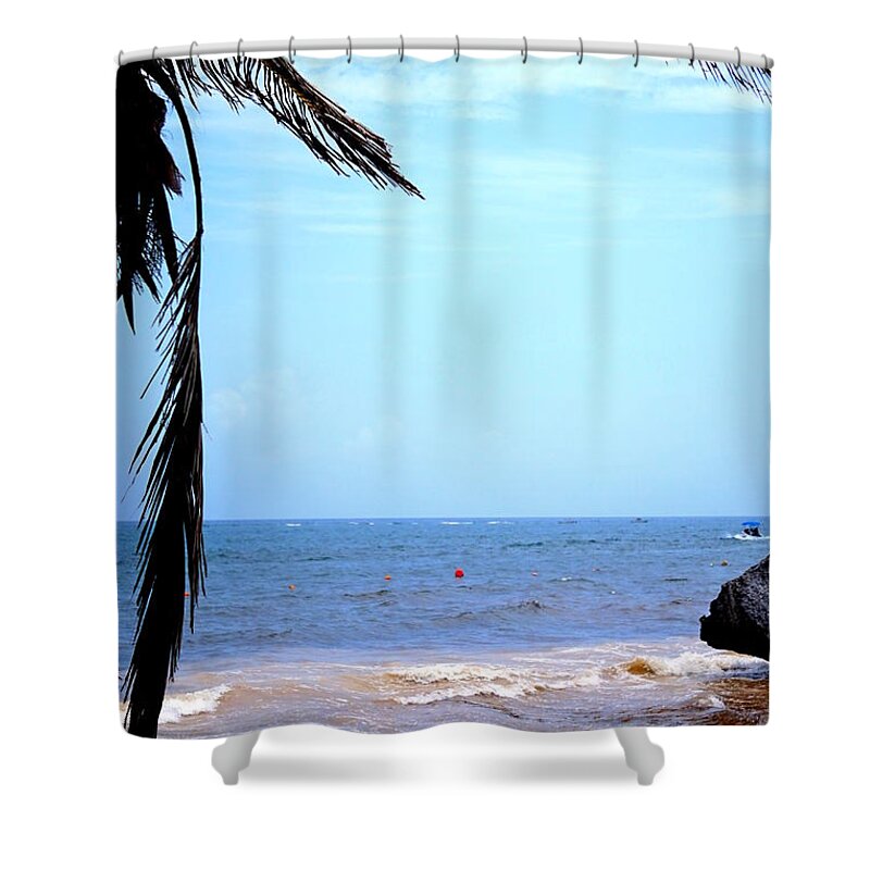 Mexico Shower Curtain featuring the photograph Mexican Beach by Laurie Perry