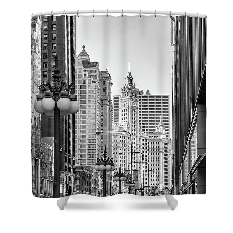 Michigan Shower Curtain featuring the photograph Michigan Ave. by David Hart