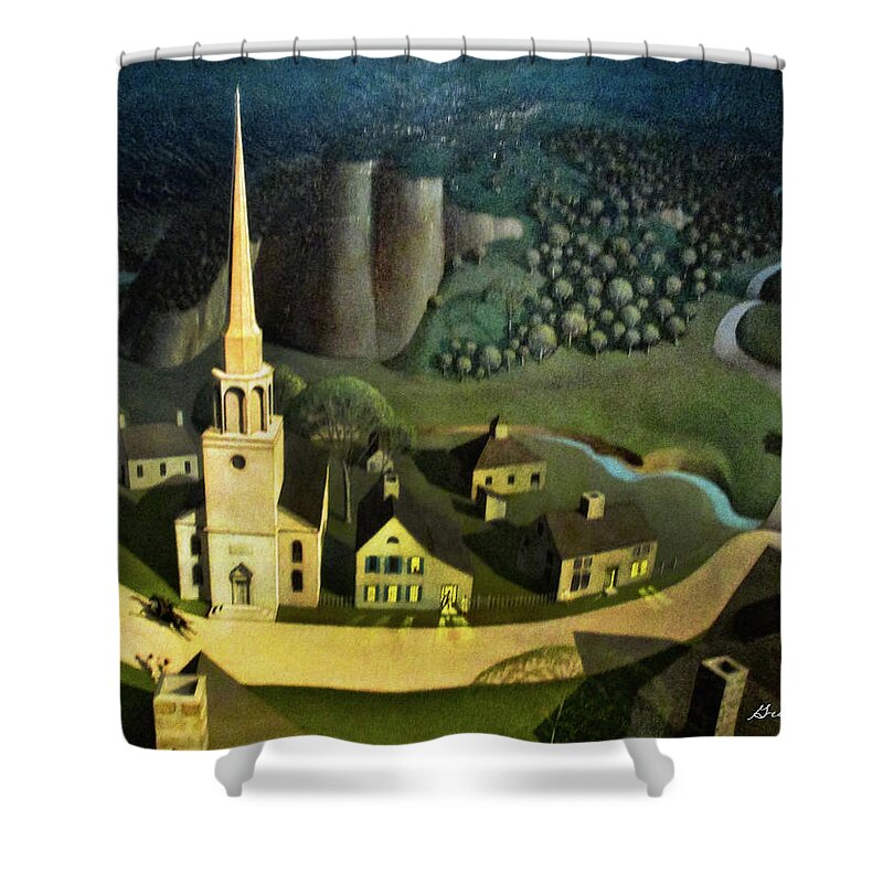 Midnight Ride Of Paul Revere Shower Curtain featuring the photograph Midnight Ride of Paul Revere by Doc Braham